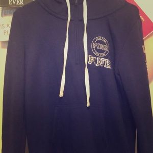 Victoria’s Secret blue quarter zip hoodie